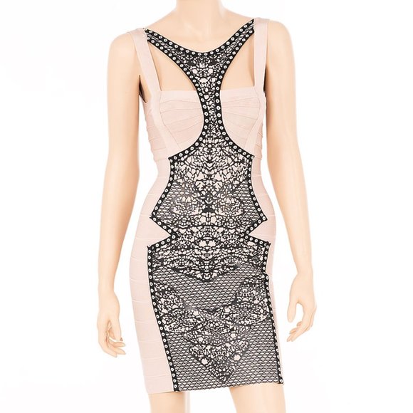 Print Design Bandage Dress - Picture 4 of 4